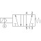 Пневморозподільник 2VE0105 5/2-1/4-M (522 ME AS) AZ