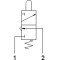 Пневморозподільник 2VM0412 3/2NC-T4-M AZ Пневморозподільник 2VM0412 3/2NC-T4-M AZ