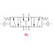 Пневморозподільник 2VP0121 5/3P-1/2-M AG