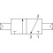 Пневморозподільник 2VP0121 3/2-1/4-B (322 CC) AZ